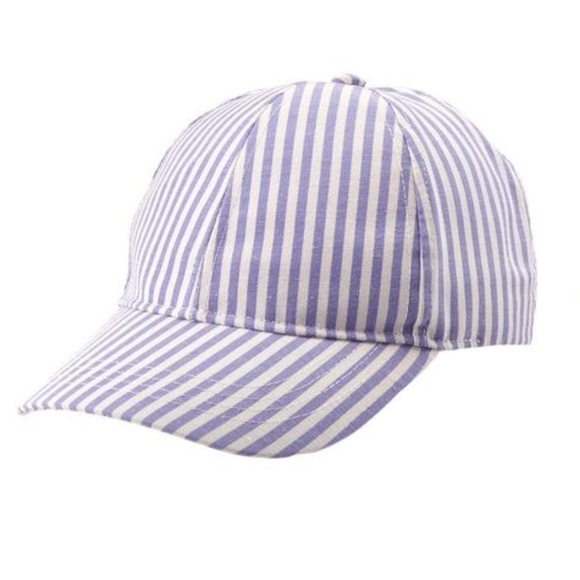 Wallflower Accessories - Wallflower Railroad Stripe Baseball Hat With Bow